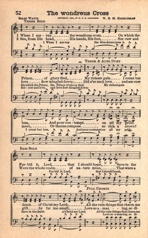 Bethany Hymns: A compilation of Choice Songs and Hymns page 52