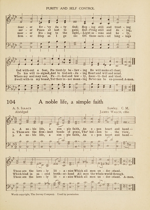 The Beacon Hymnal: for Church Schools, Young People