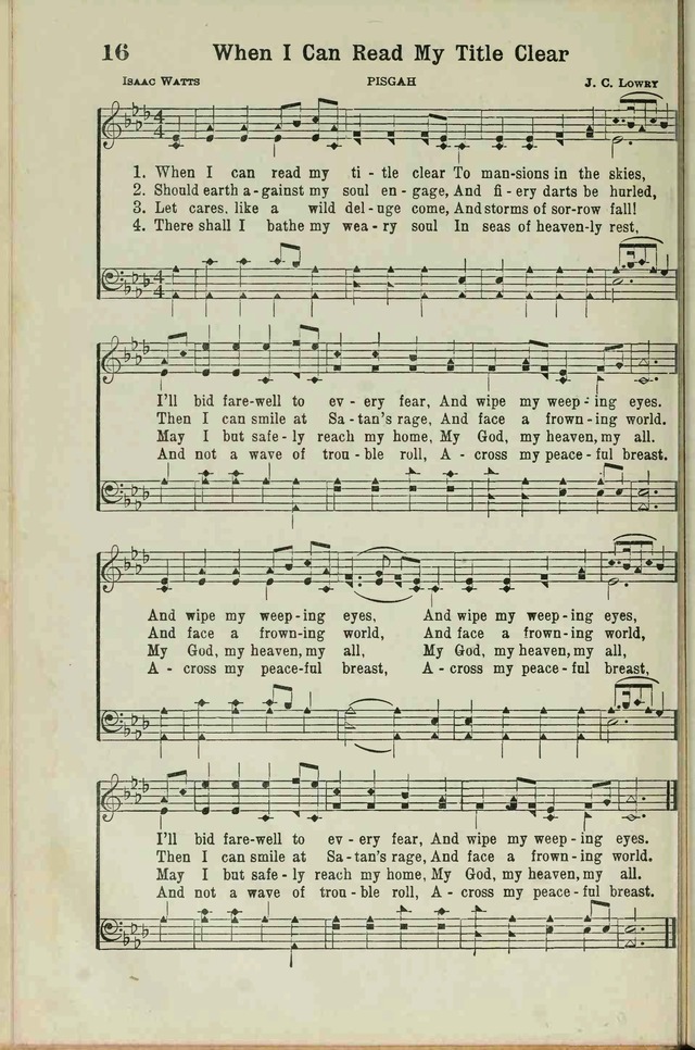 The Broadman Hymnal page 14