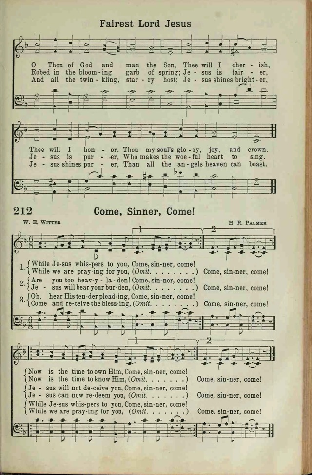 The Broadman Hymnal page 187