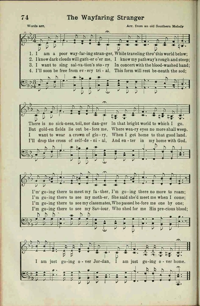 The Broadman Hymnal page 72