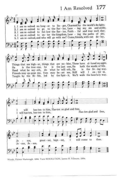 Baptist Hymnal (1975 ed) page 167