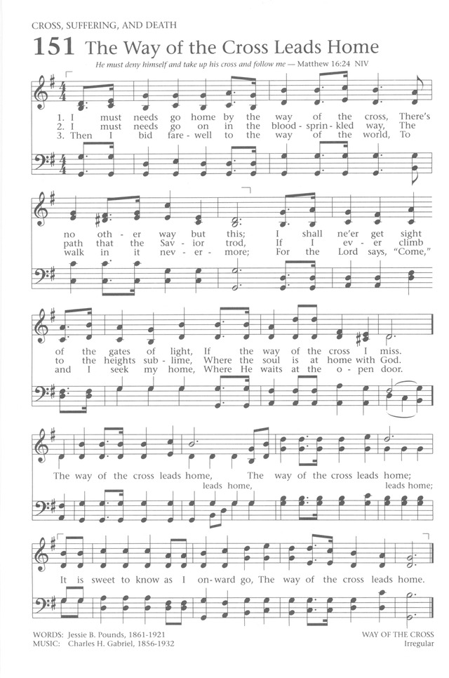 Baptist Hymnal 1991 page 134