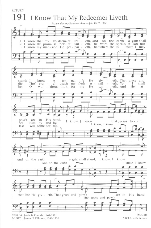 Baptist Hymnal 1991 page 172