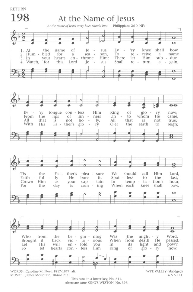 Baptist Hymnal 1991 page 180