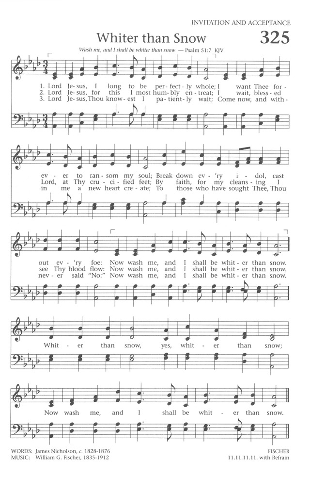 Baptist Hymnal 1991 page 289