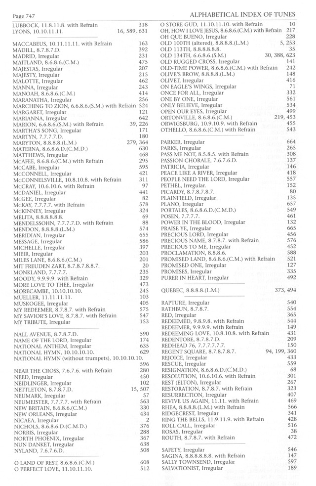 Baptist Hymnal 1991 page 629