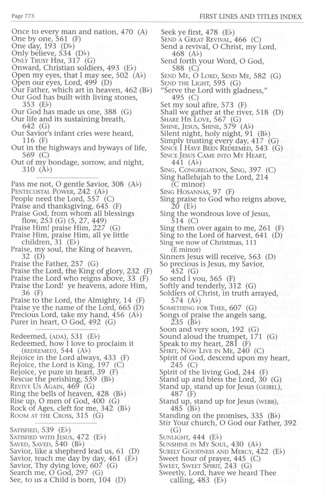 Baptist Hymnal 1991 page 655