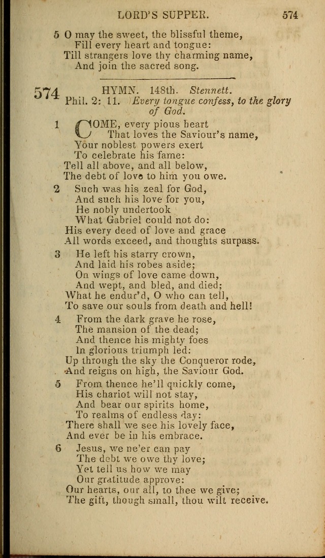 Baptist Hymn Book page 335