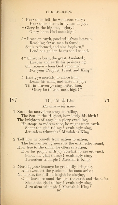 The Baptist Hymn Book page 105