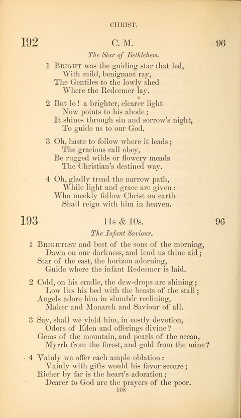 The Baptist Hymn Book page 108