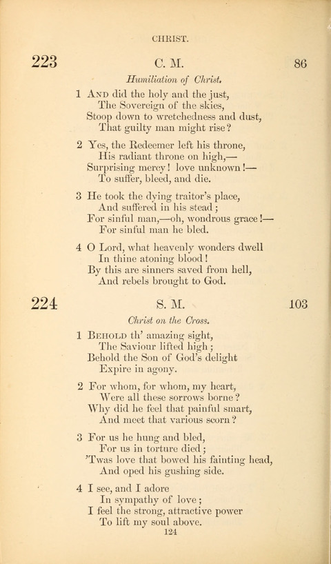 The Baptist Hymn Book page 124