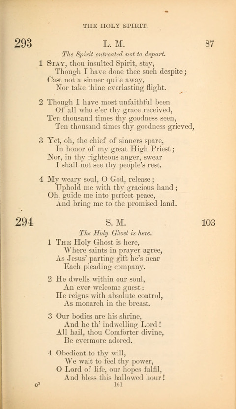 The Baptist Hymn Book page 161