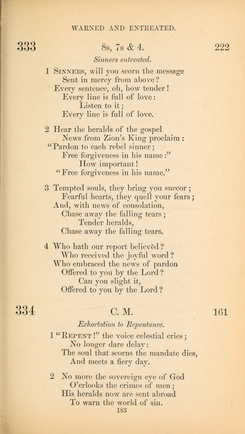 The Baptist Hymn Book page 183