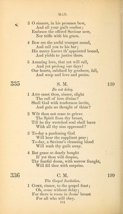 The Baptist Hymn Book page 184