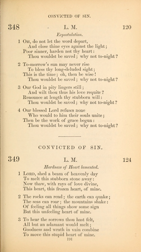 The Baptist Hymn Book page 191