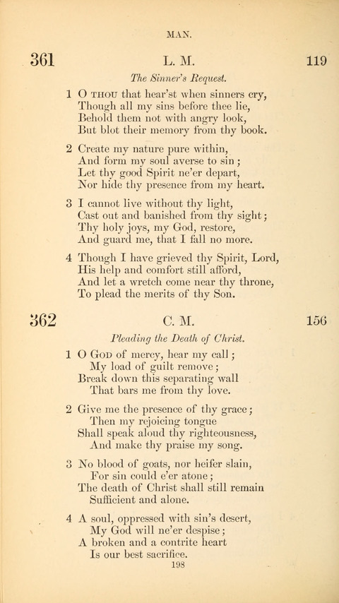 The Baptist Hymn Book page 198