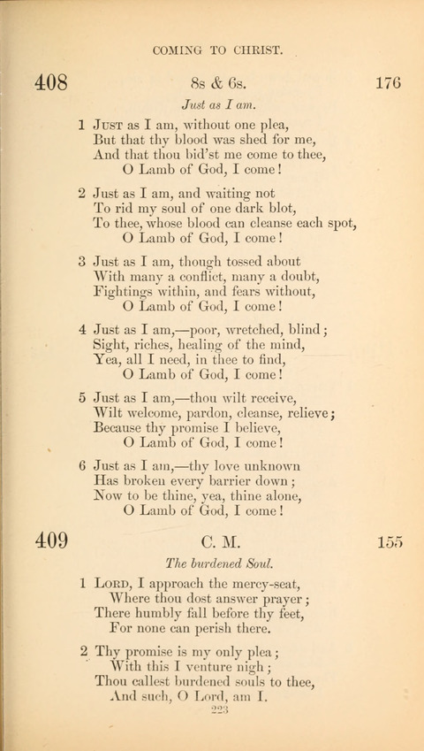 The Baptist Hymn Book page 223