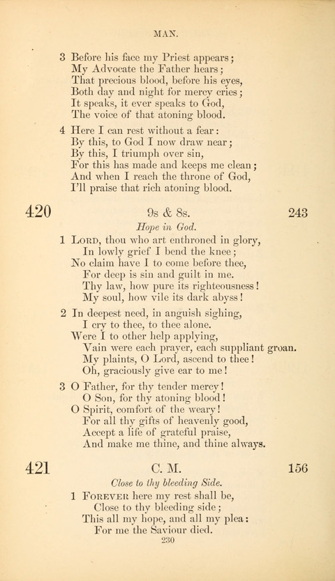 The Baptist Hymn Book page 230