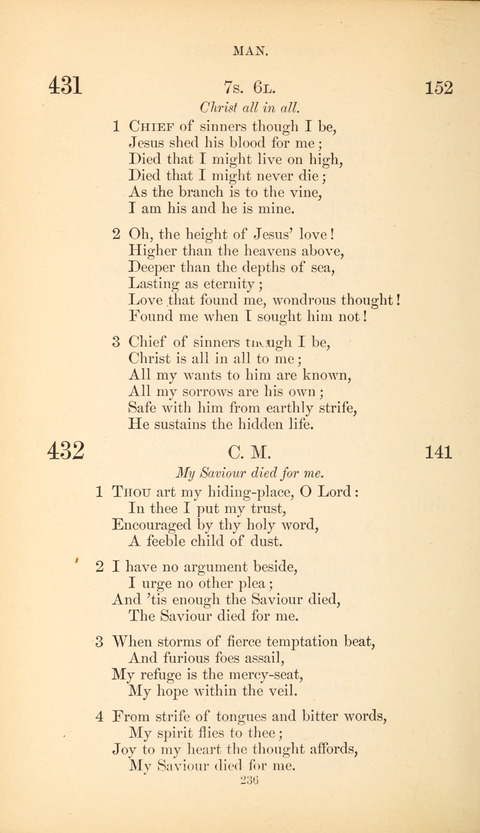 The Baptist Hymn Book page 236