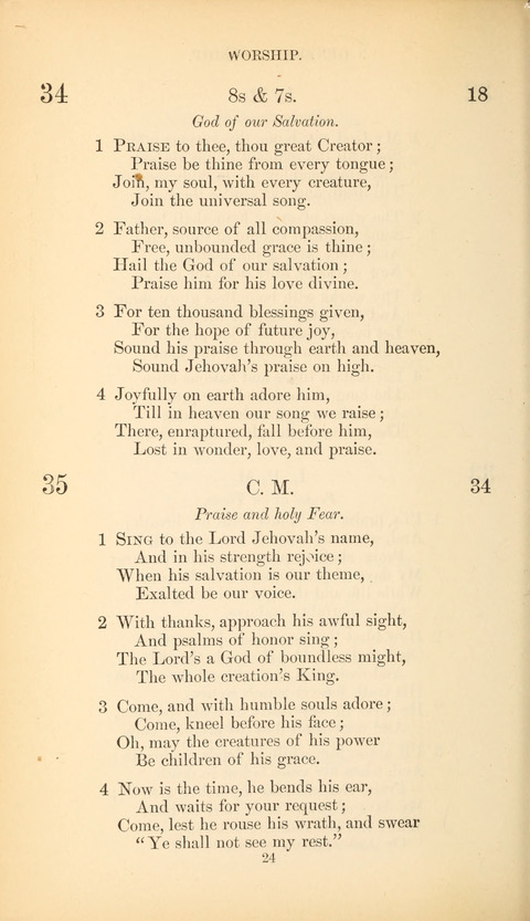 The Baptist Hymn Book page 24