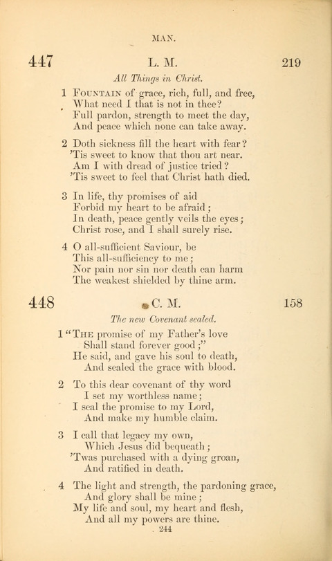 The Baptist Hymn Book page 244