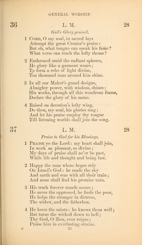 The Baptist Hymn Book page 25