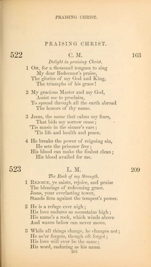 The Baptist Hymn Book page 285