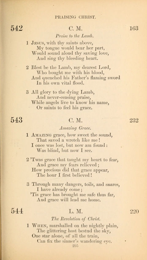 The Baptist Hymn Book page 295