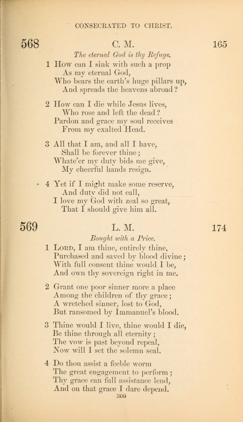 The Baptist Hymn Book page 309