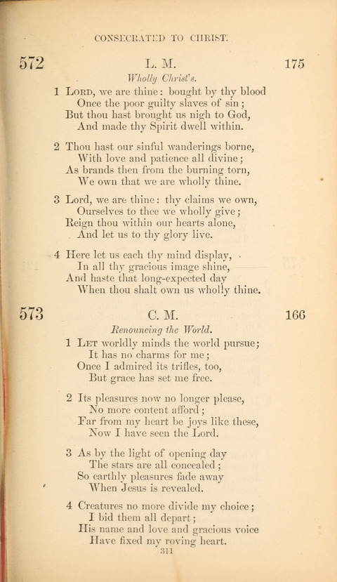 The Baptist Hymn Book page 311