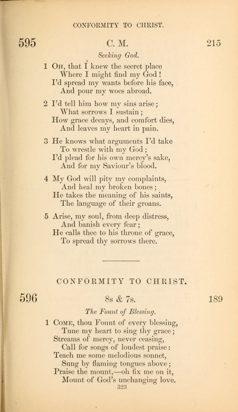 The Baptist Hymn Book page 323