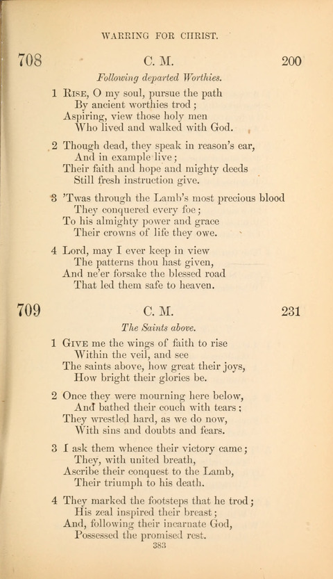 The Baptist Hymn Book page 383