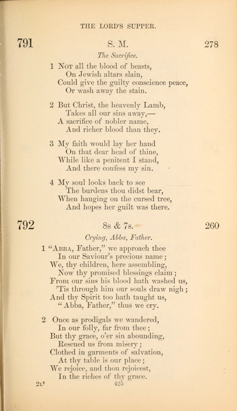 The Baptist Hymn Book page 425