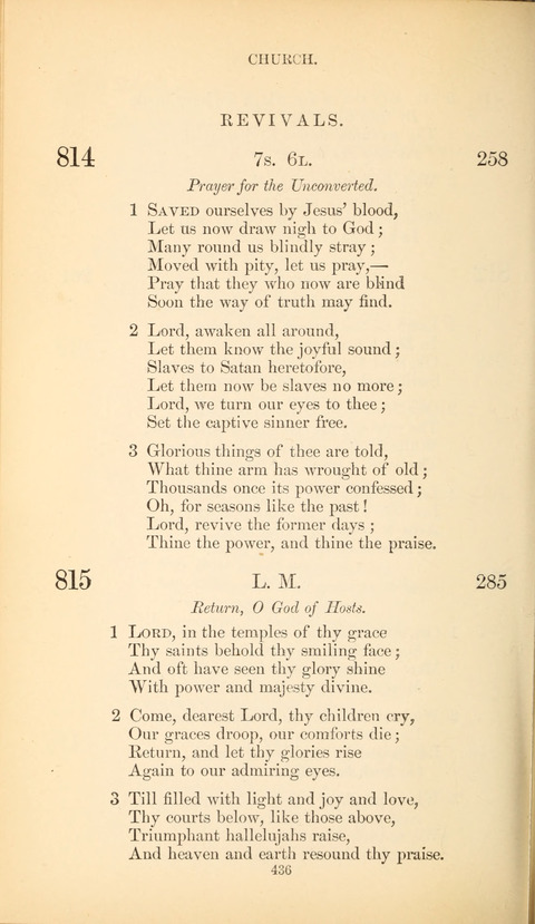 The Baptist Hymn Book page 436