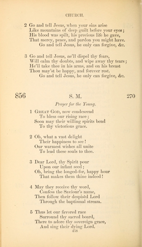 The Baptist Hymn Book page 458