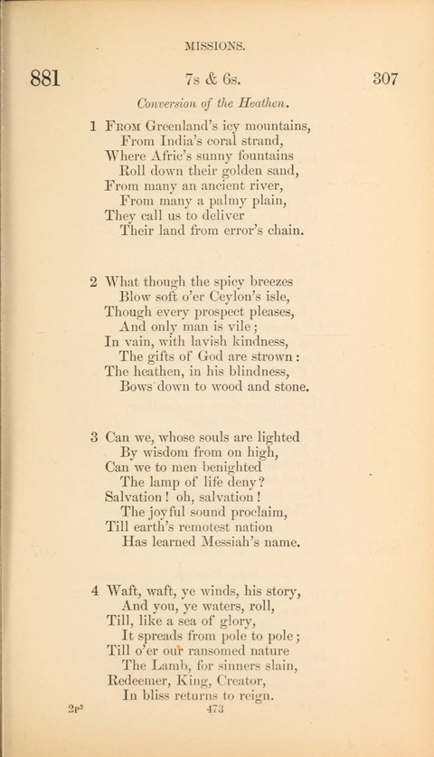 The Baptist Hymn Book page 473