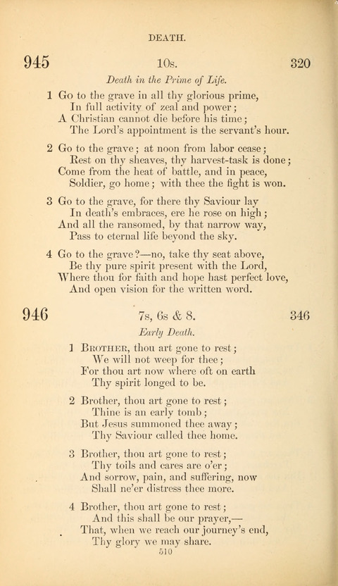 The Baptist Hymn Book page 510