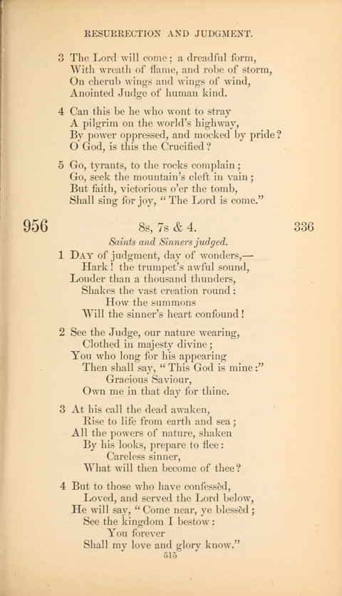 The Baptist Hymn Book page 515