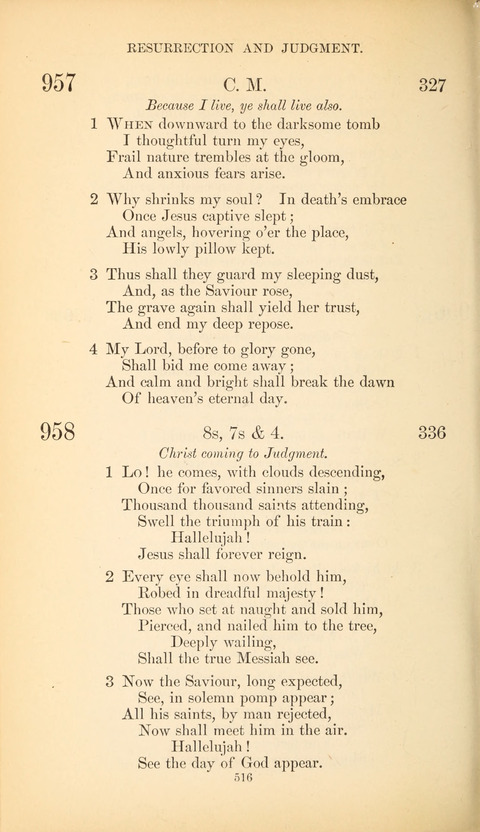 The Baptist Hymn Book page 516