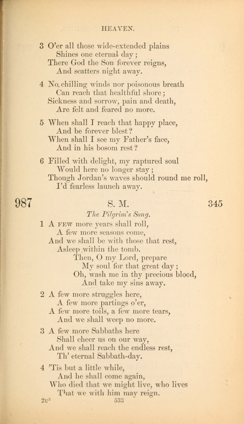 The Baptist Hymn Book page 533