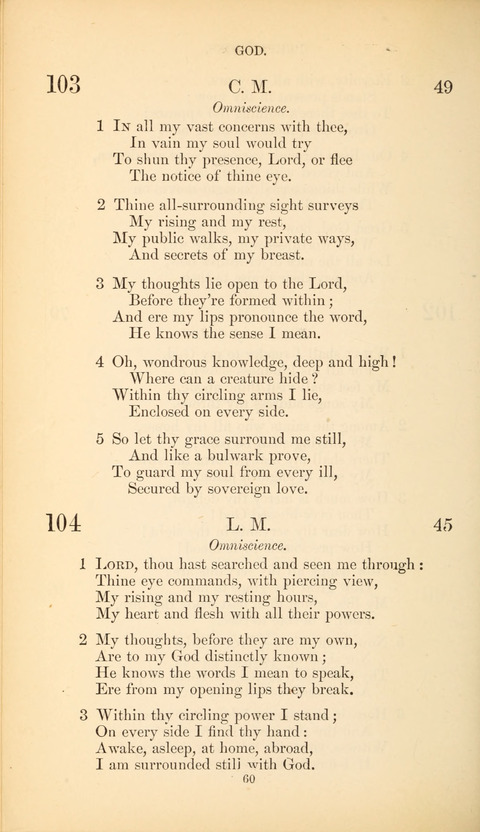 The Baptist Hymn Book page 60