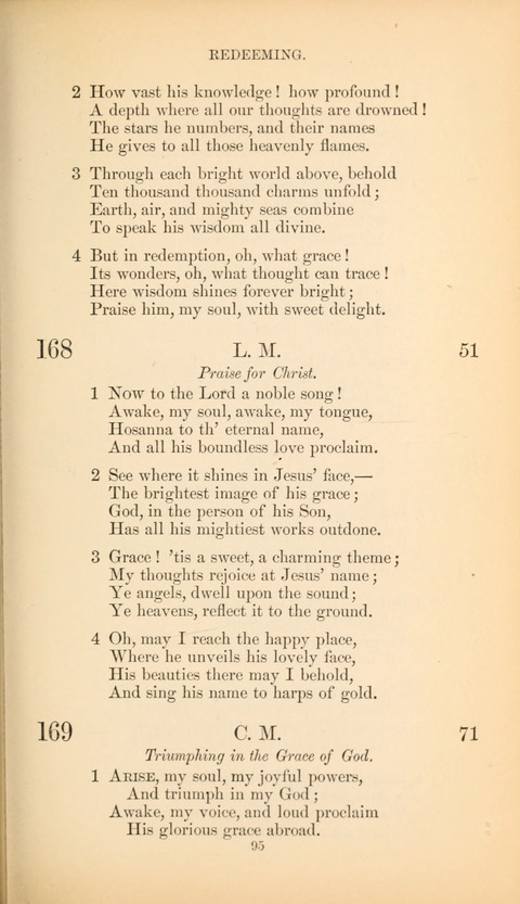 The Baptist Hymn Book page 95