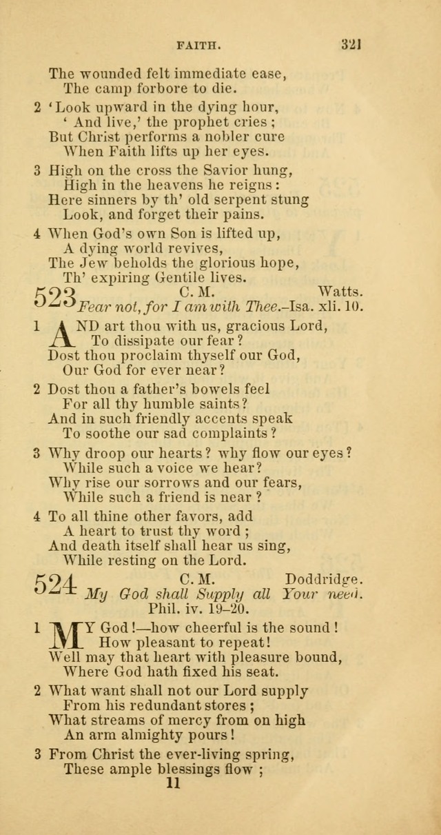 The Baptist Hymn Book: comprising a large and choice collection of psalms, hymns and spiritual songs, adapted to the faith and order of the Old School, or Primitive Baptists (2nd stereotype Ed.) page 323