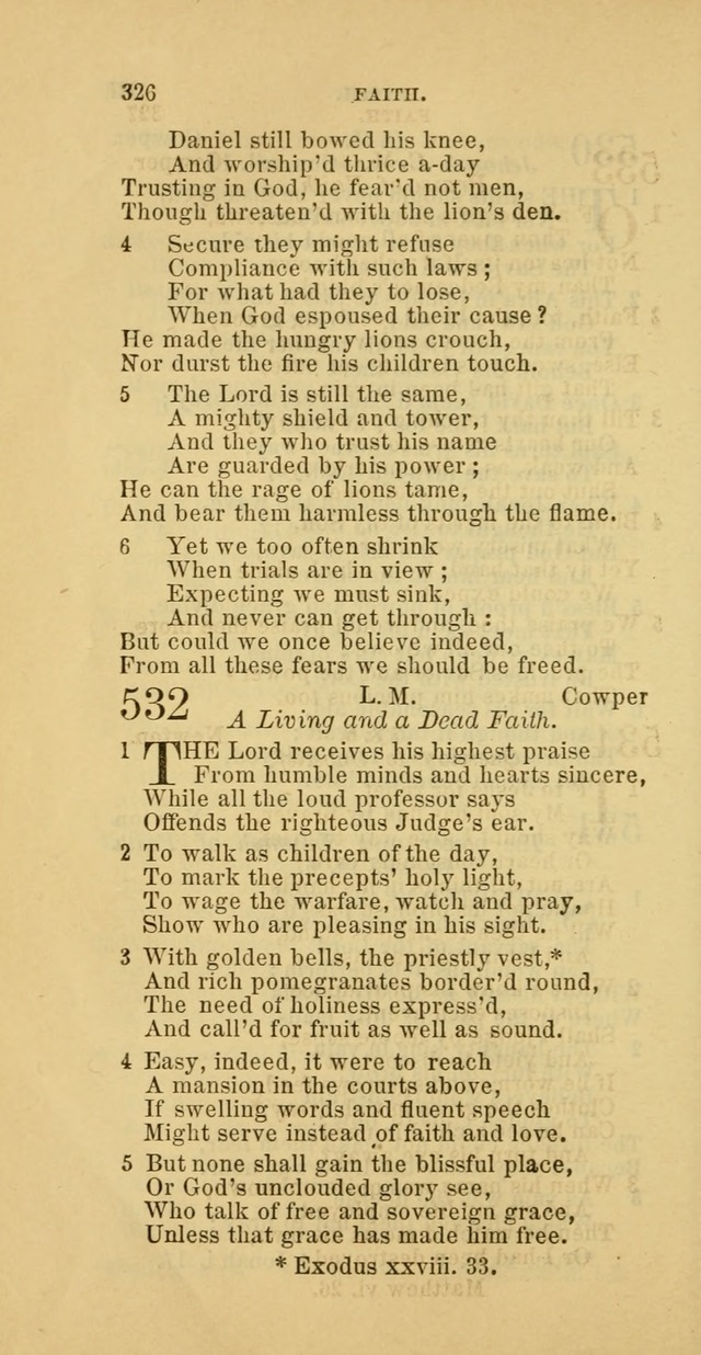 The Baptist Hymn Book: comprising a large and choice collection of psalms, hymns and spiritual songs, adapted to the faith and order of the Old School, or Primitive Baptists (2nd stereotype Ed.) page 328