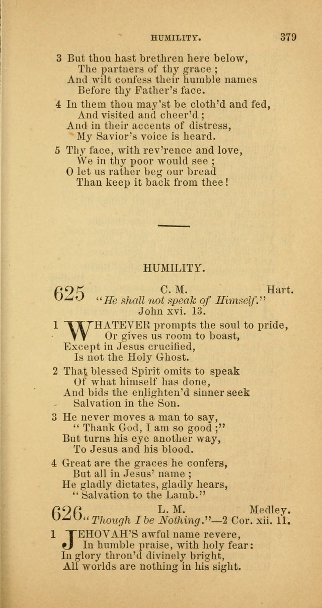 The Baptist Hymn Book: comprising a large and choice collection of psalms, hymns and spiritual songs, adapted to the faith and order of the Old School, or Primitive Baptists (2nd stereotype Ed.) page 381