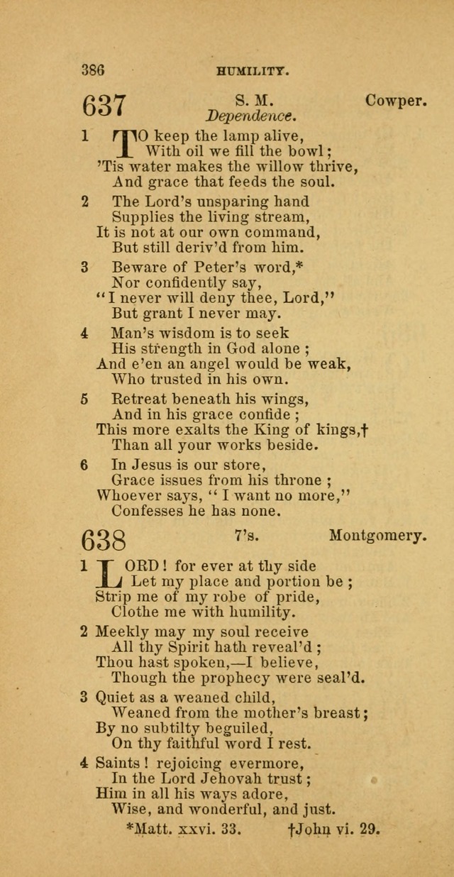 The Baptist Hymn Book: comprising a large and choice collection of psalms, hymns and spiritual songs, adapted to the faith and order of the Old School, or Primitive Baptists (2nd stereotype Ed.) page 388