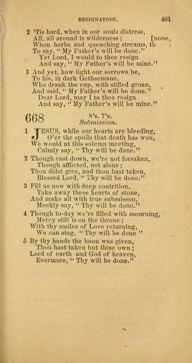 The Baptist Hymn Book: comprising a large and choice collection of psalms, hymns and spiritual songs, adapted to the faith and order of the Old School, or Primitive Baptists (2nd stereotype Ed.) page 403