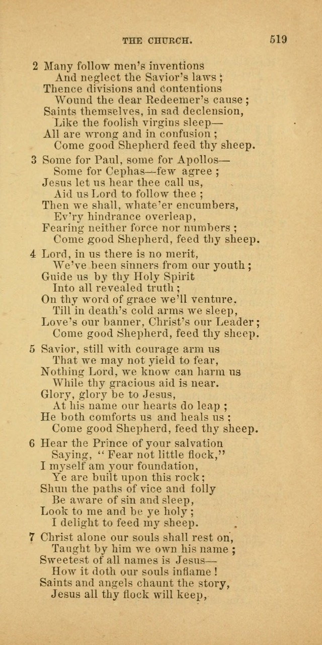 The Baptist Hymn Book: comprising a large and choice collection of psalms, hymns and spiritual songs, adapted to the faith and order of the Old School, or Primitive Baptists (2nd stereotype Ed.) page 521