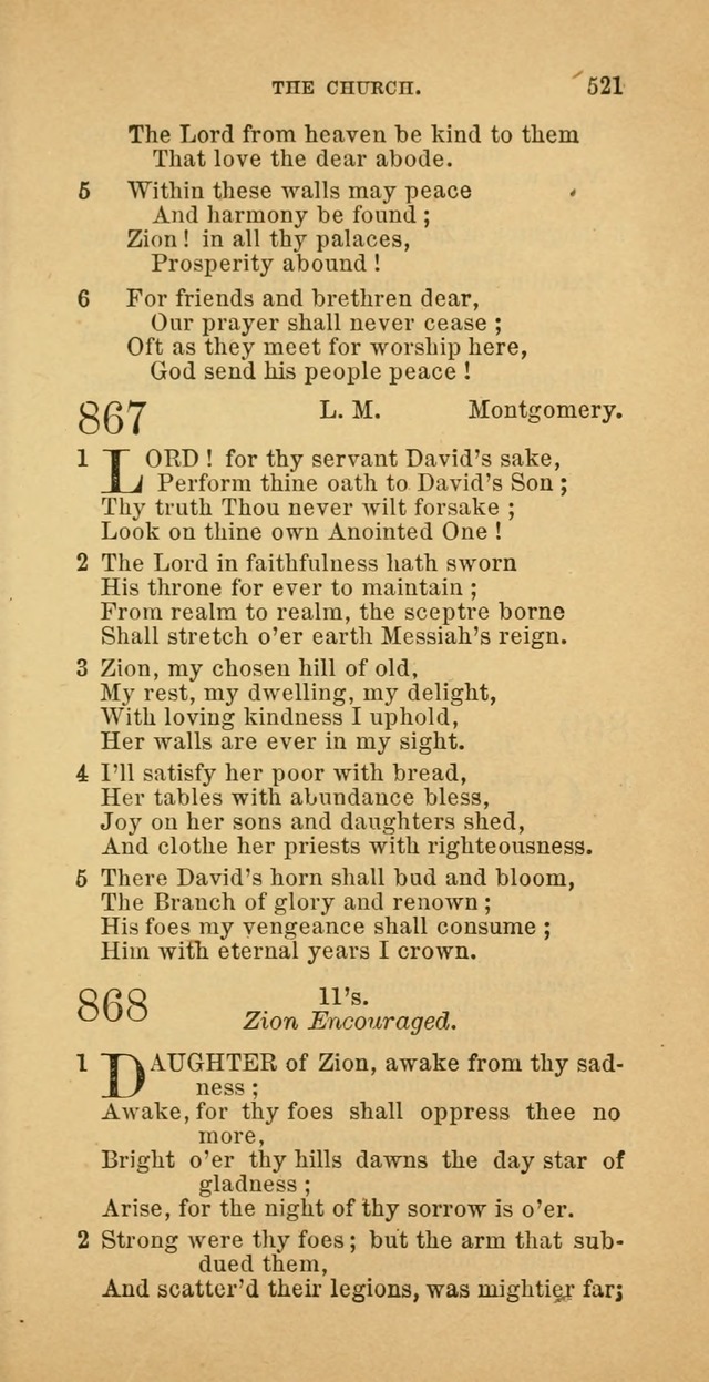 The Baptist Hymn Book: comprising a large and choice collection of psalms, hymns and spiritual songs, adapted to the faith and order of the Old School, or Primitive Baptists (2nd stereotype Ed.) page 523